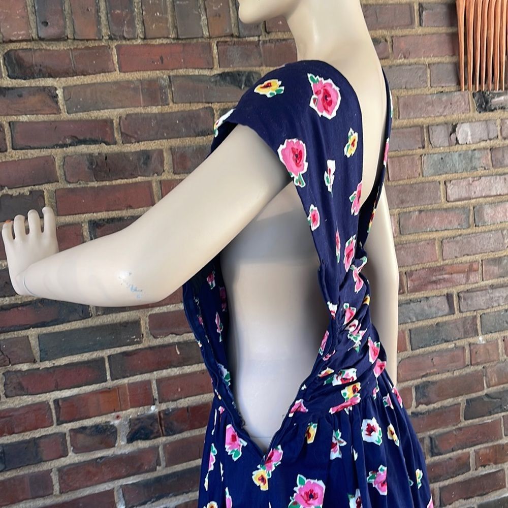 Vintage 80s Patty O'Neil Floral Summer Dress - Picture 9 of 17